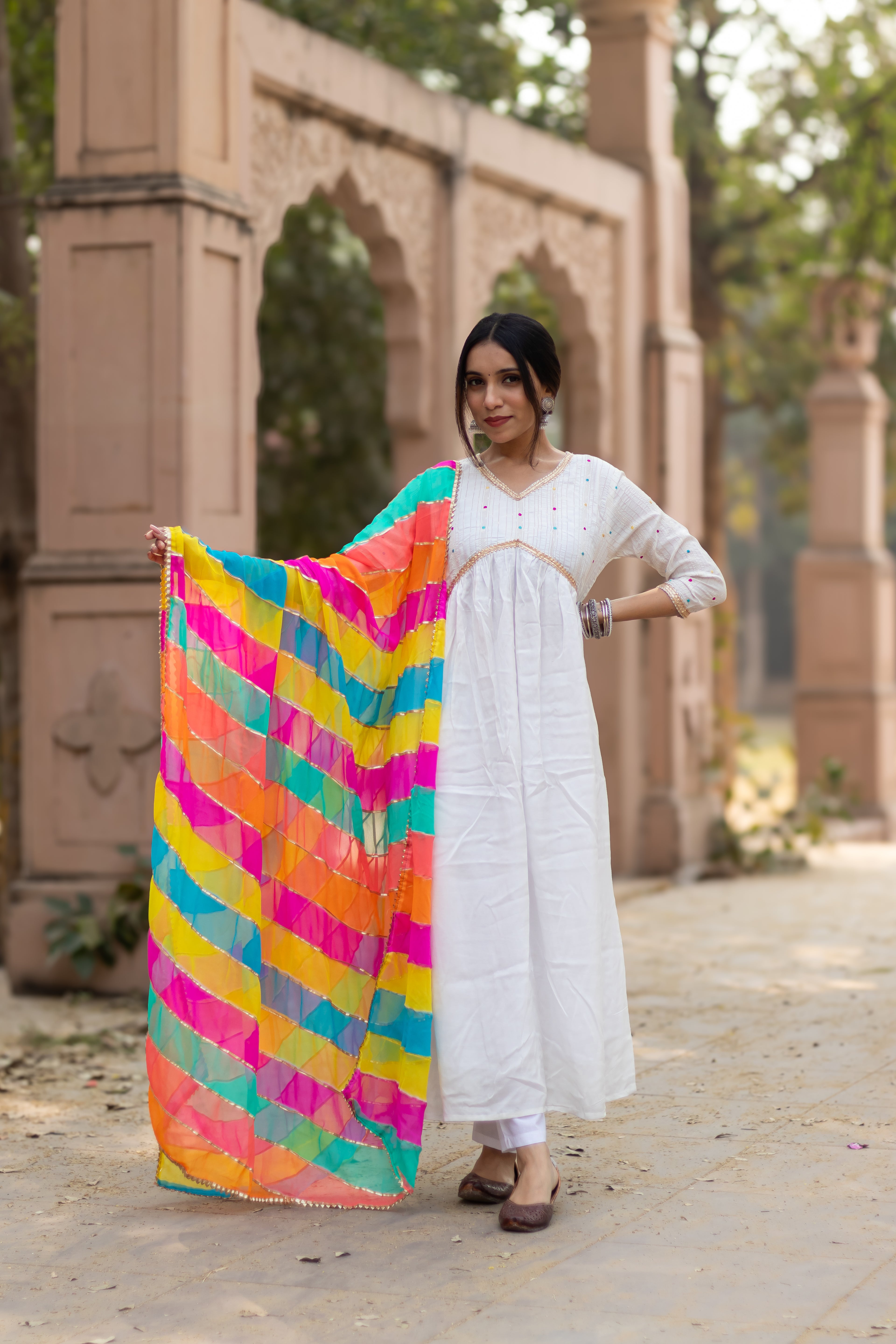 Pearl White Suit Set