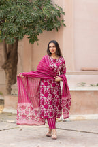 Floral Print Cotton Suit Set