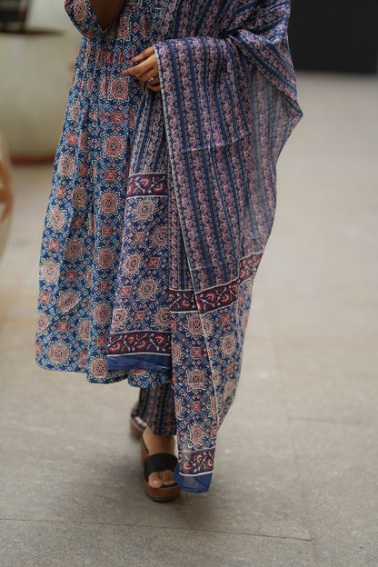Audrey Cotton Anarkali Set