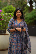 Audrey Cotton Anarkali Set