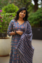 Audrey Cotton Anarkali Set