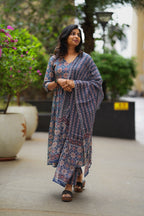 Audrey Cotton Anarkali Set