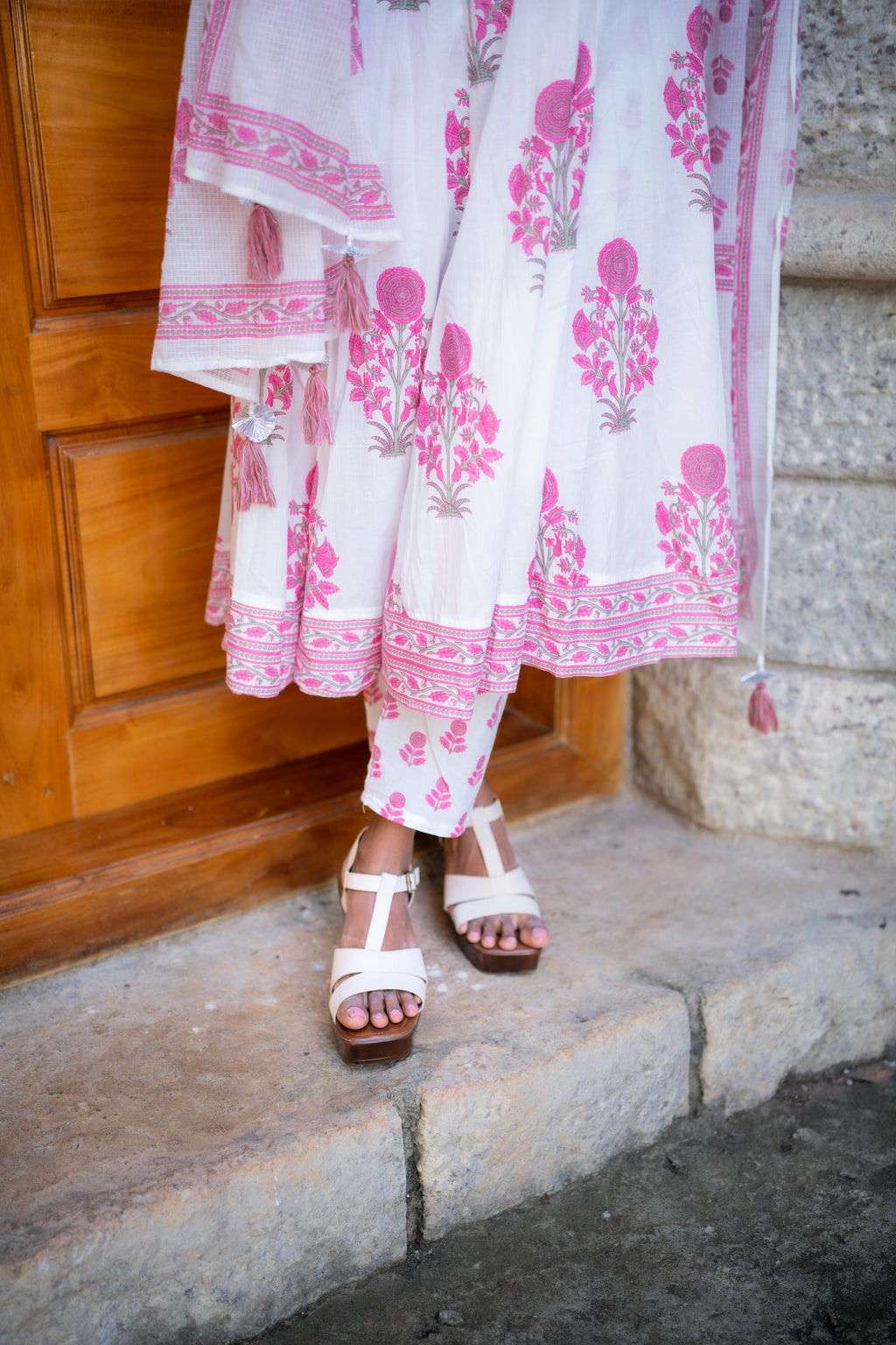 Kripa Cotton Anarkali Set