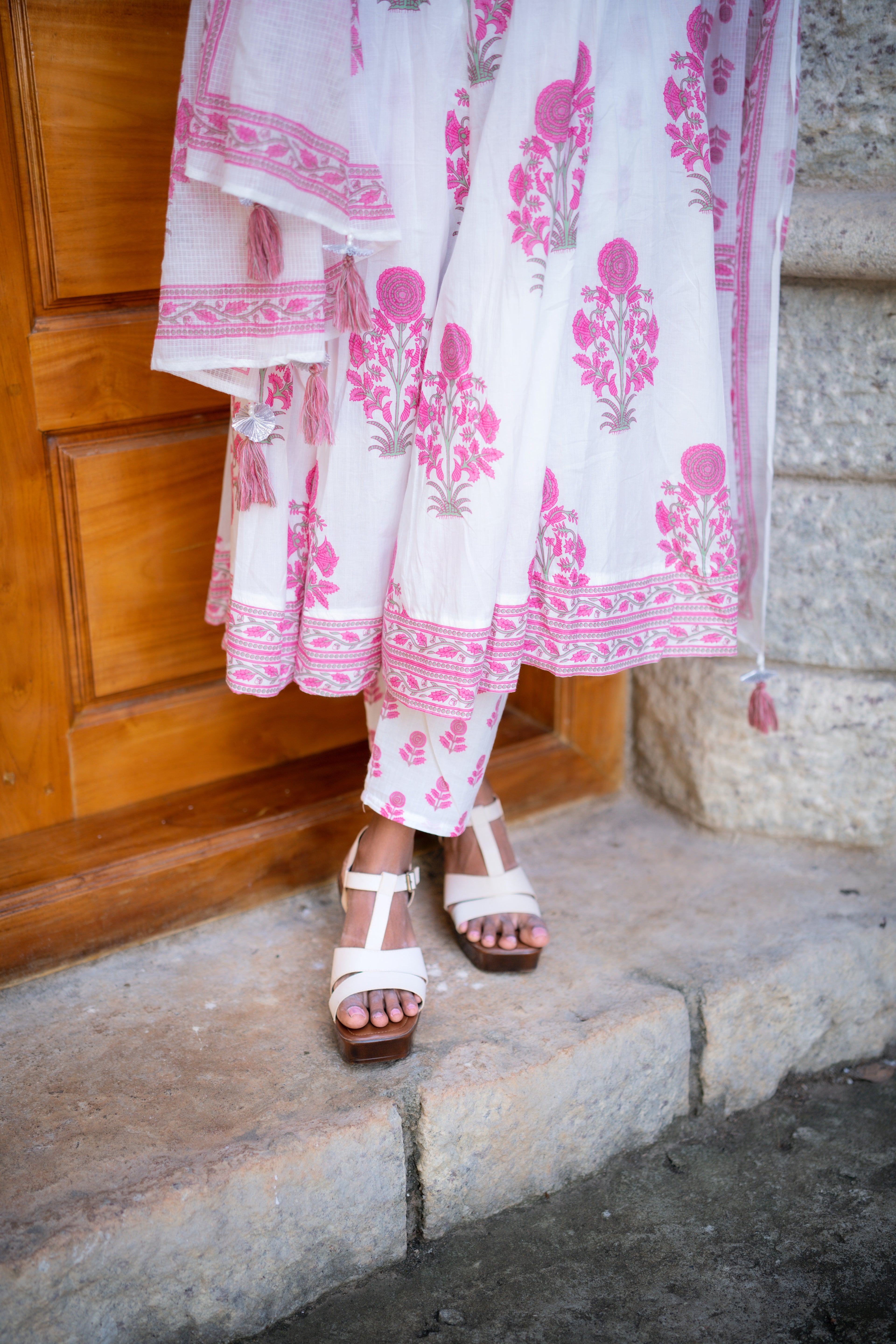 Kripa Cotton Anarkali Set