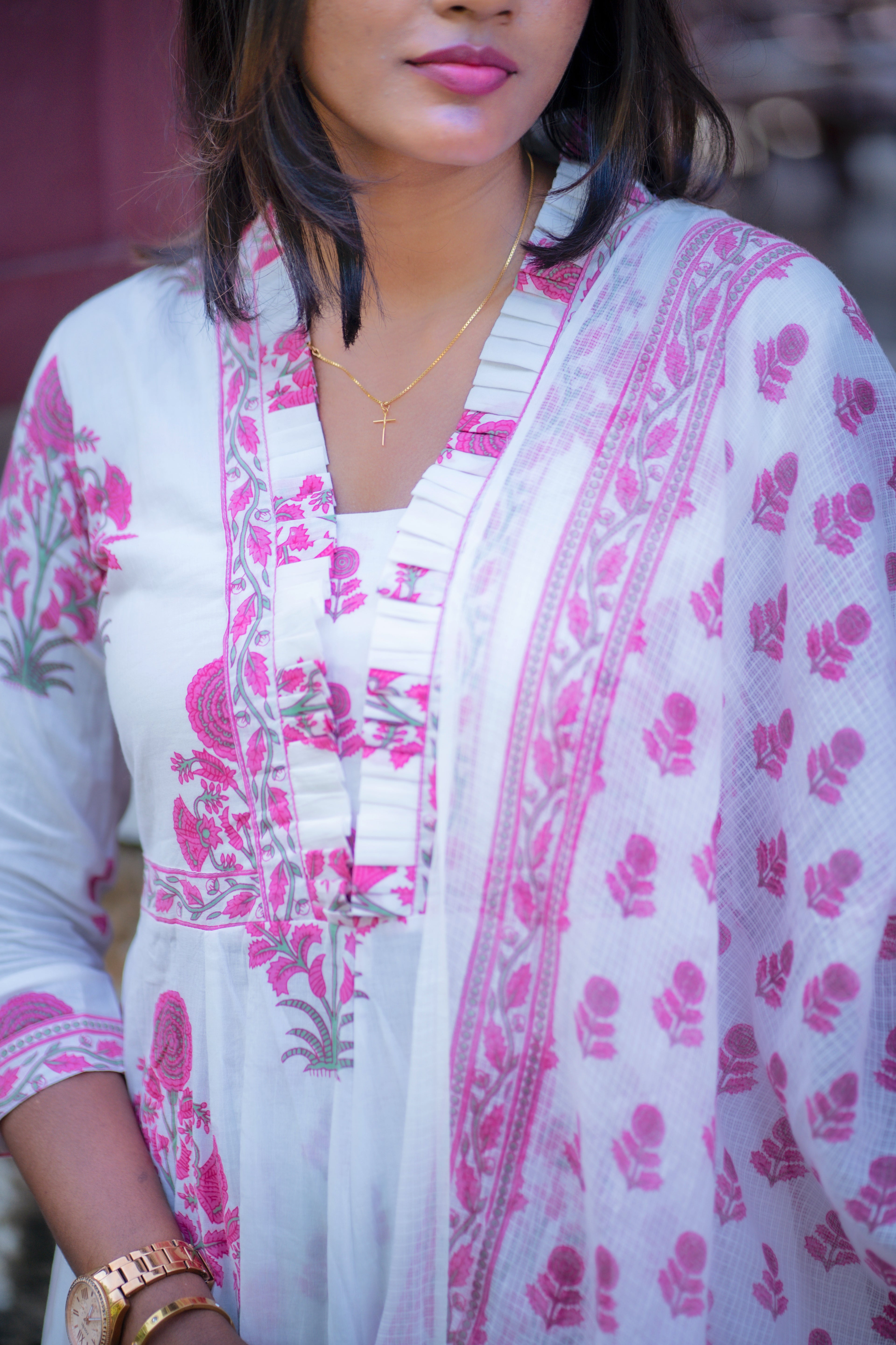 Kripa Cotton Anarkali Set