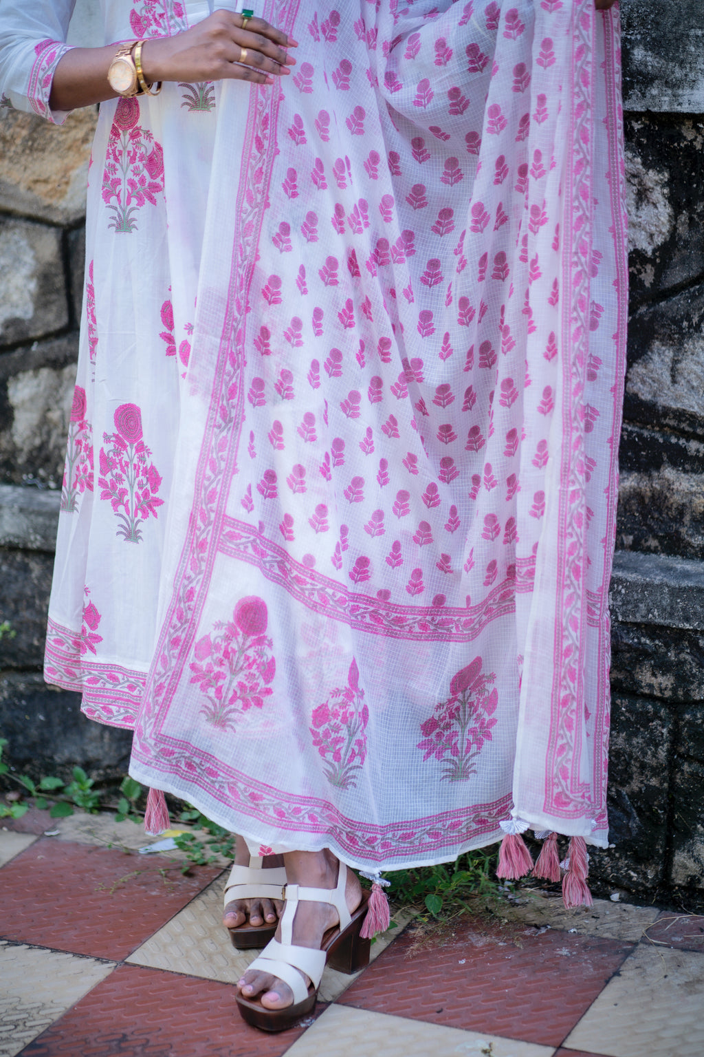 Kripa Cotton Anarkali Set