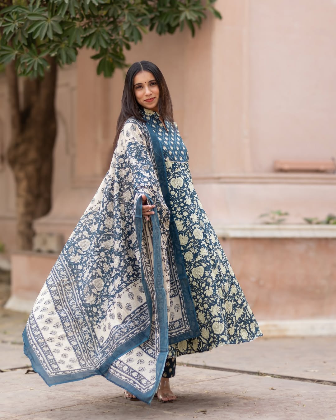 Arika Anarkali Cotton Suit Set