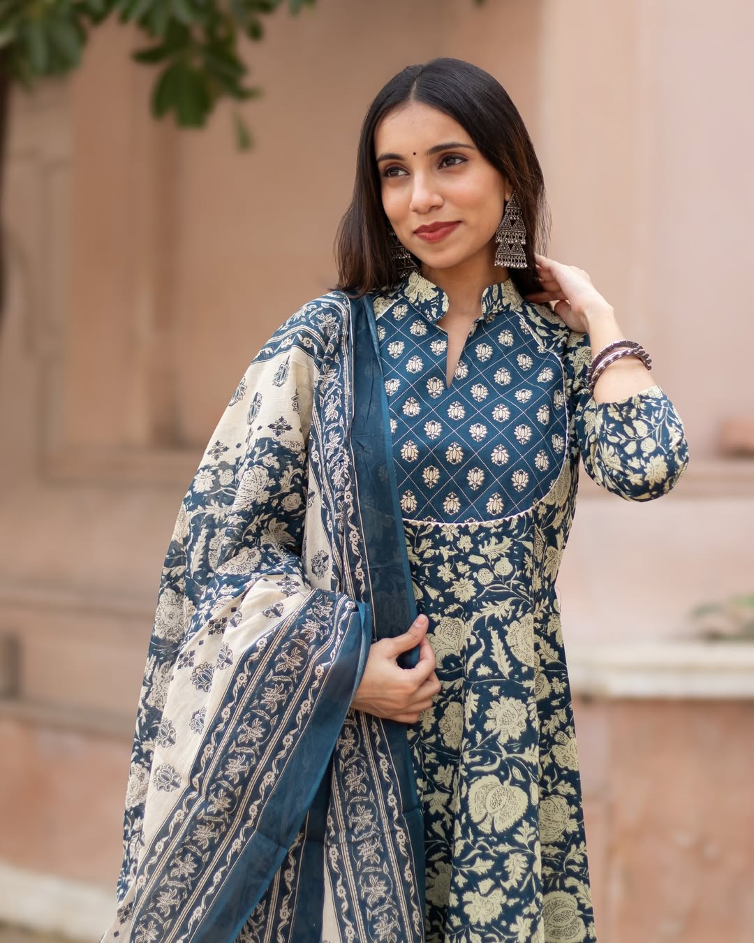 Arika Anarkali Cotton Suit Set