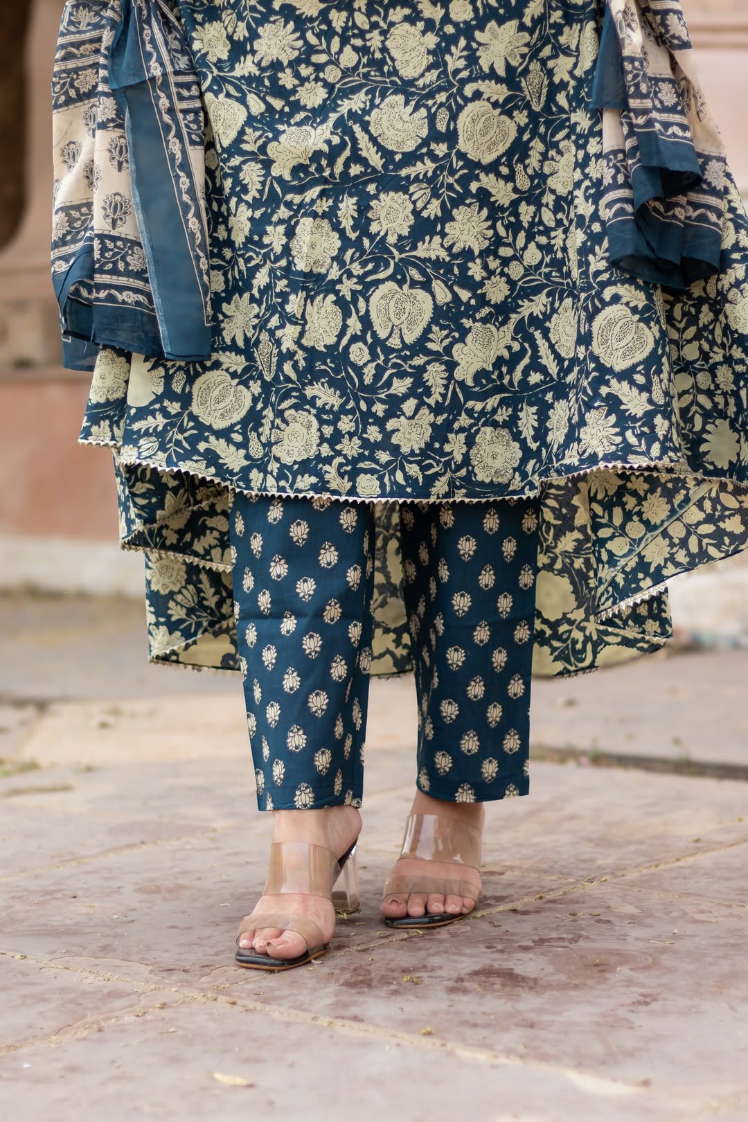 Arika Anarkali Cotton Suit Set