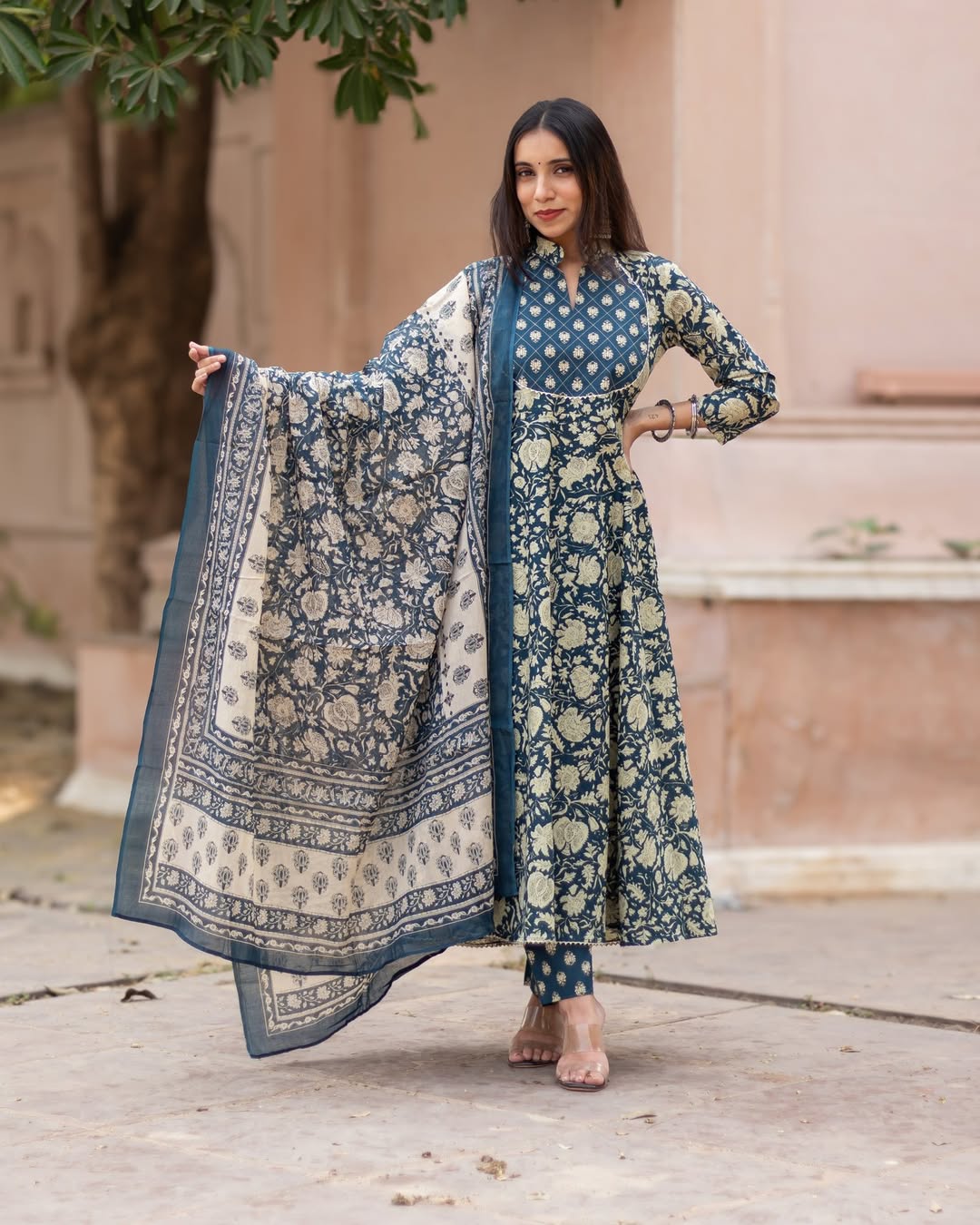 Arika Anarkali Cotton Suit Set