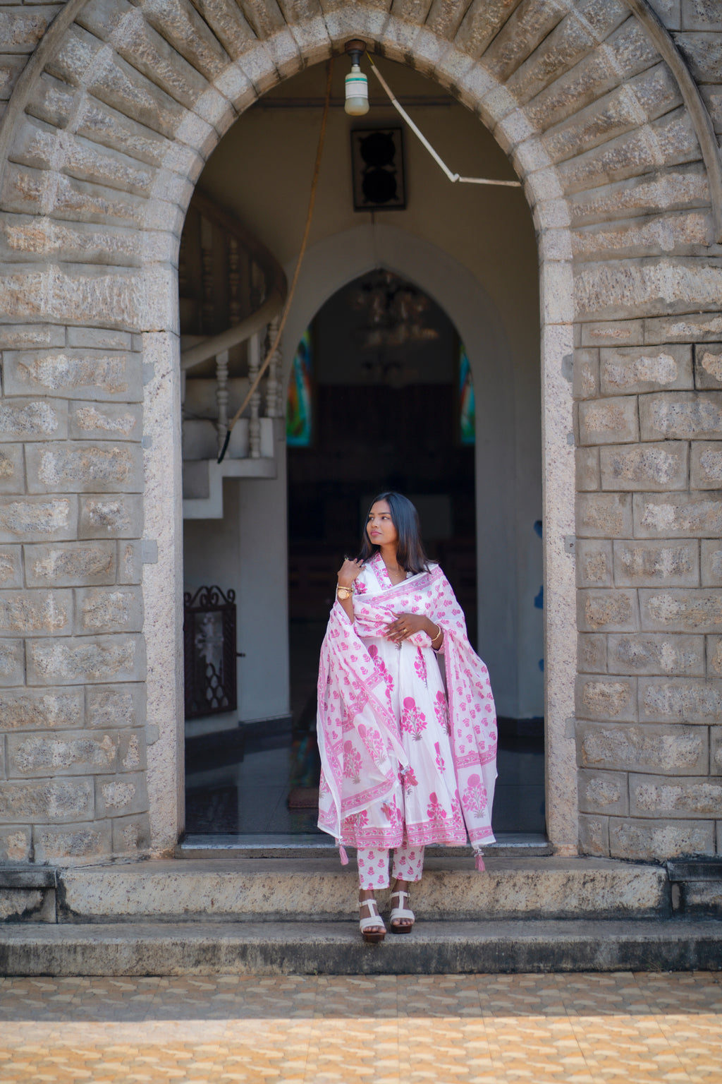 Kripa Cotton Anarkali Set