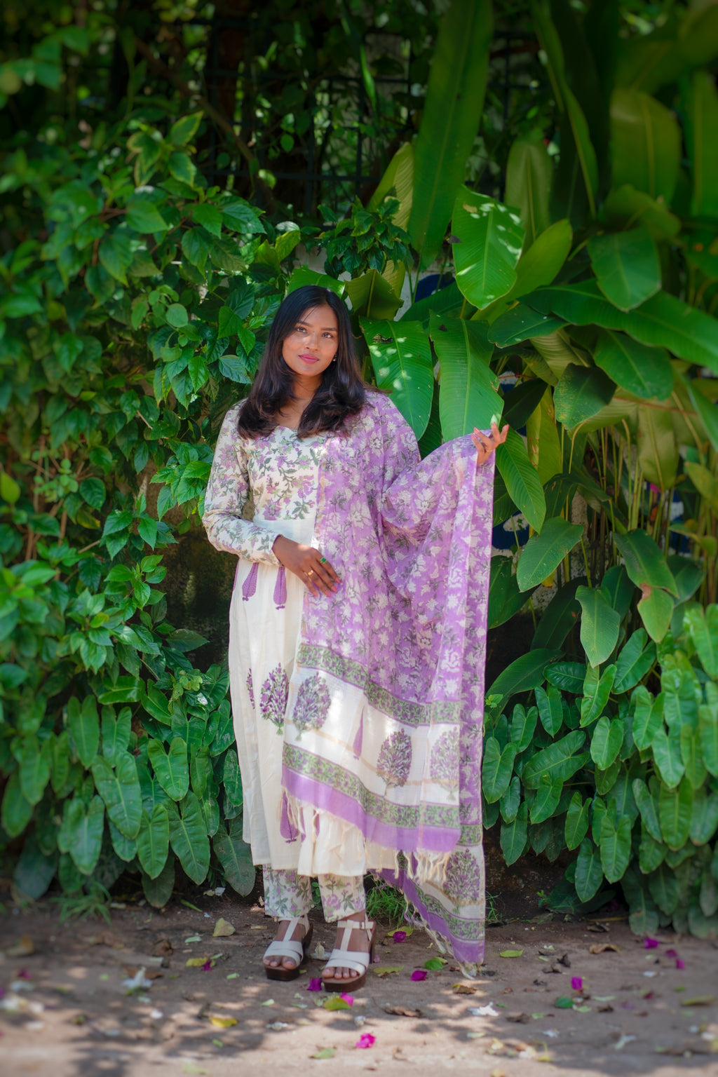 Tanaya Cotton Anarkali Set