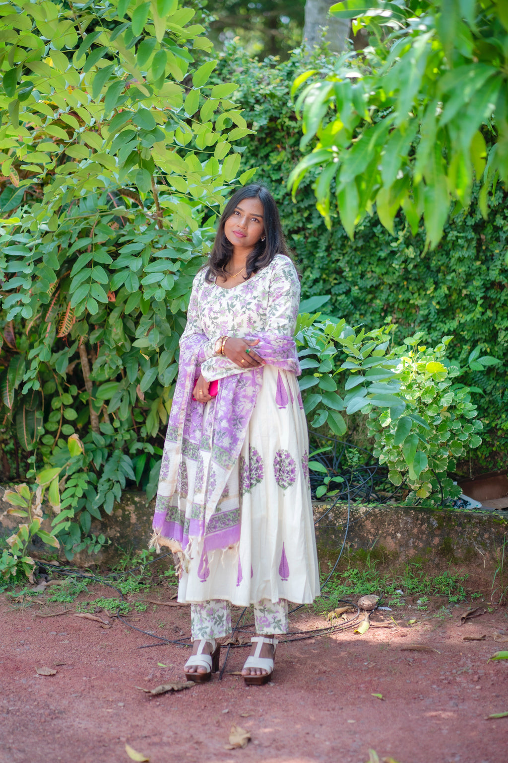 Tanaya Cotton Anarkali Set