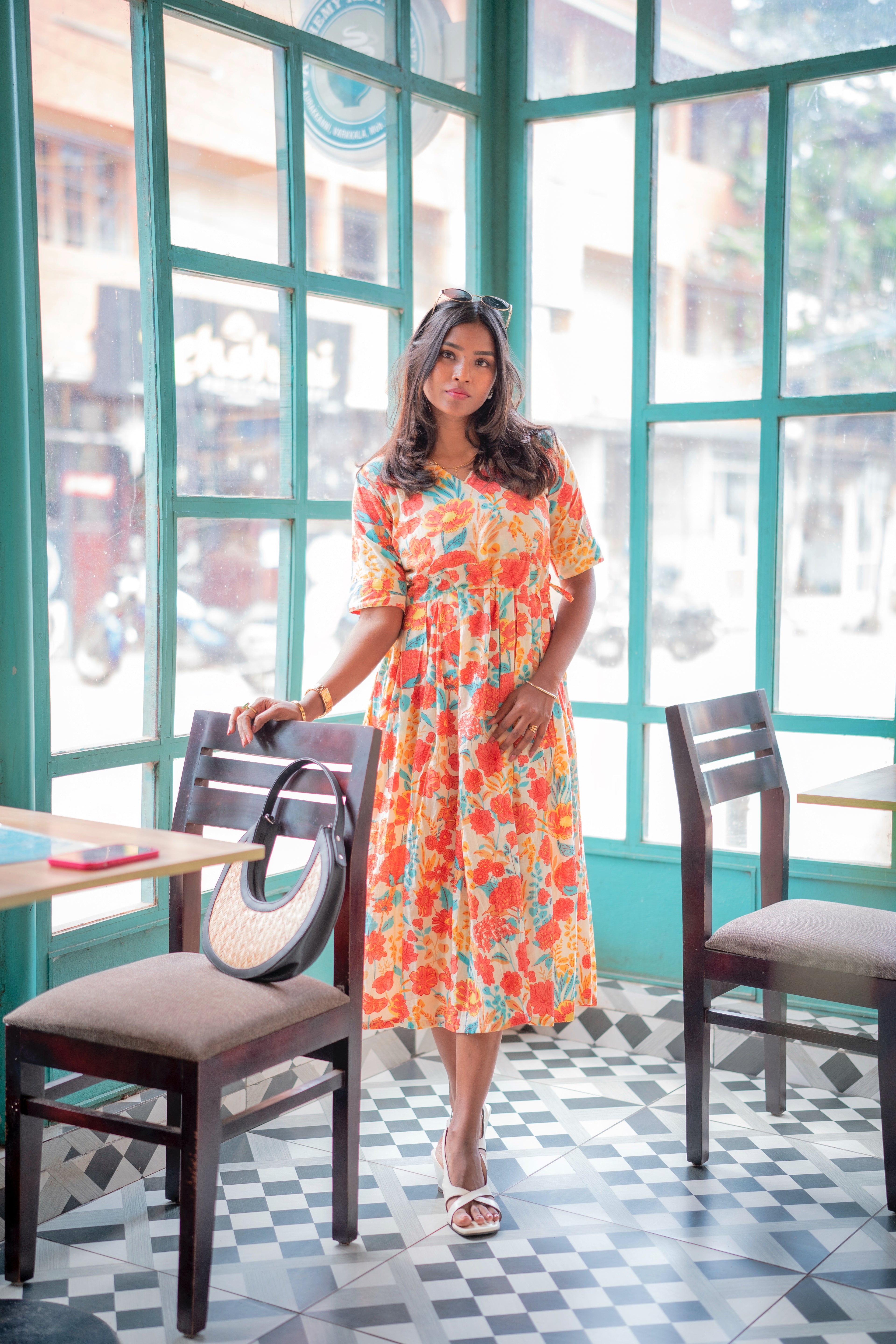 Samriddhi Cotton Hip Tie Dress