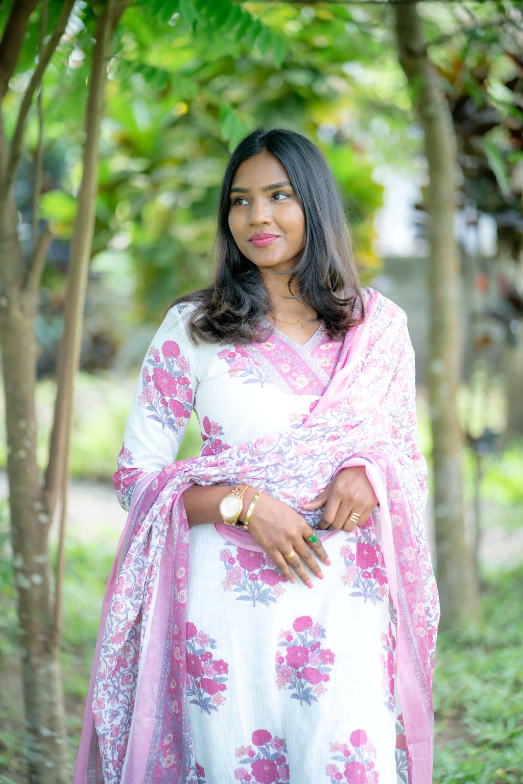 Aishu Cotton Mulmul suit Set