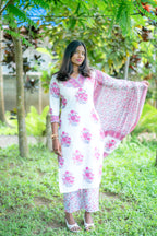 Aishu Cotton Mulmul suit Set