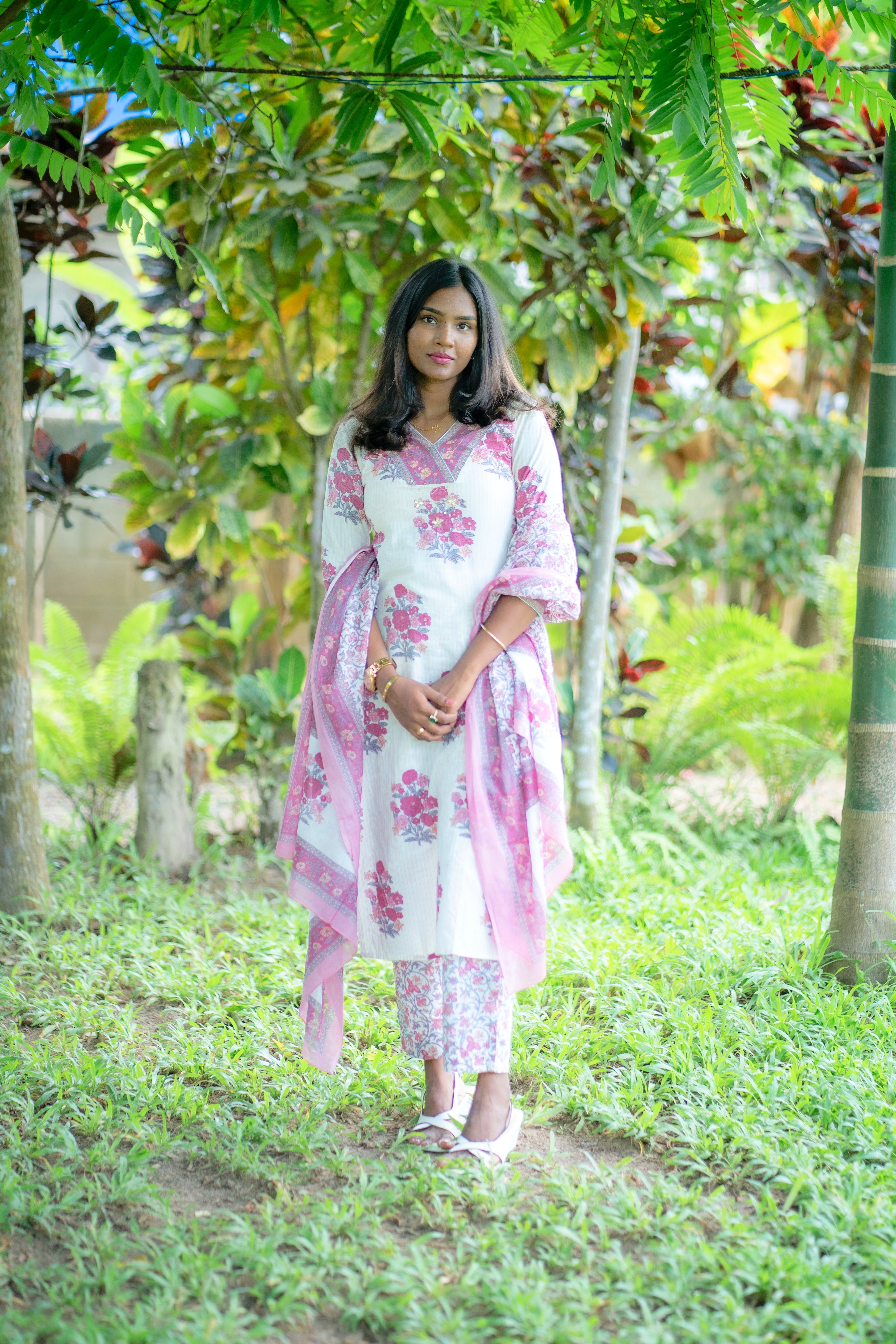 Aishu Cotton Mulmul suit Set