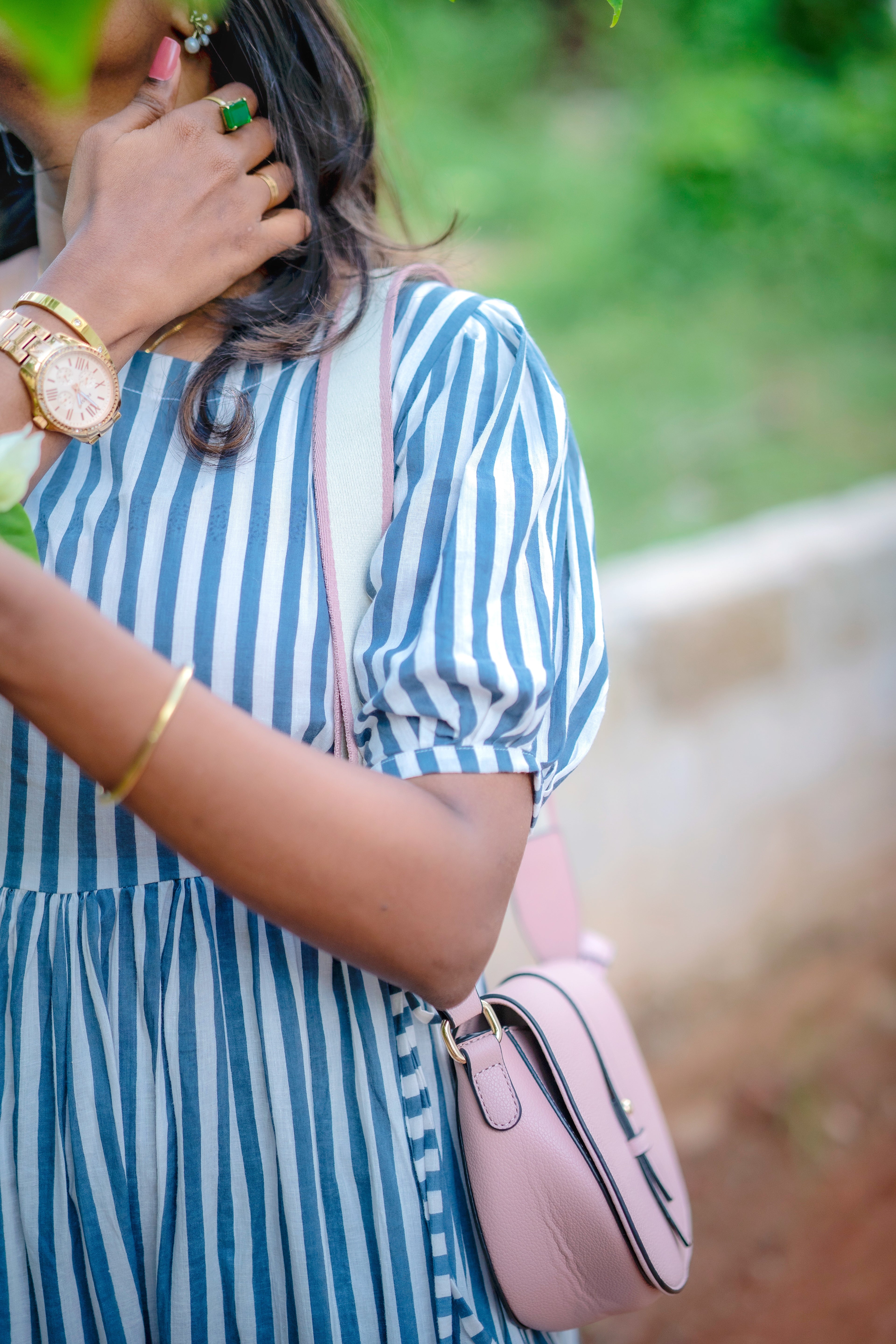 Dhriti cotton hip tie dress