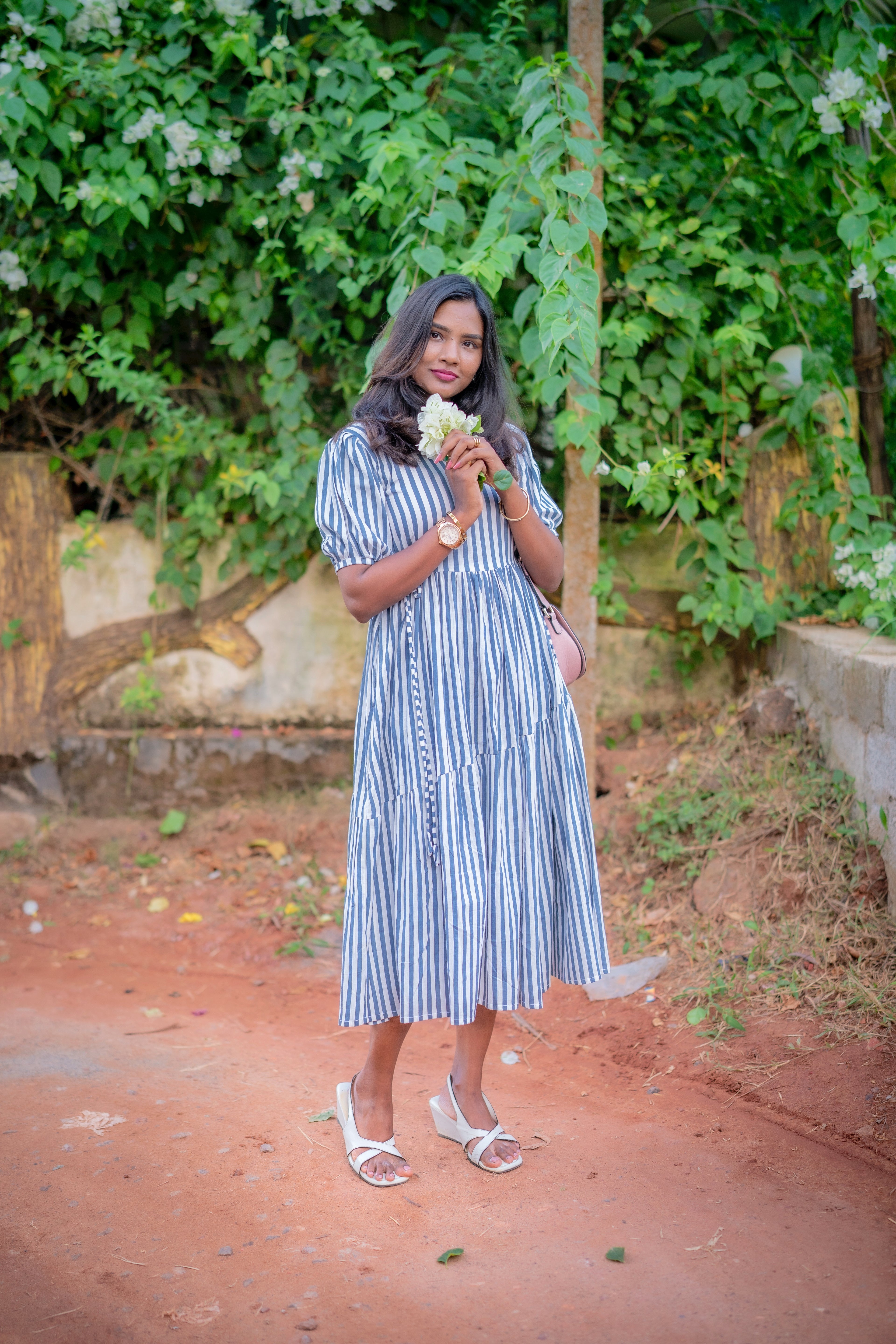 Dhriti cotton hip tie dress