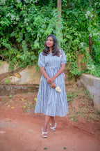 Dhriti cotton hip tie dress