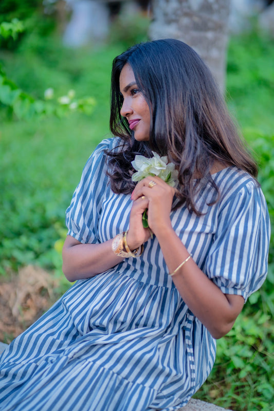 Dhriti cotton hip tie dress