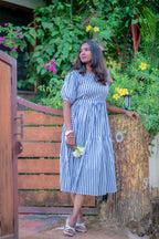 Dhriti cotton hip tie dress