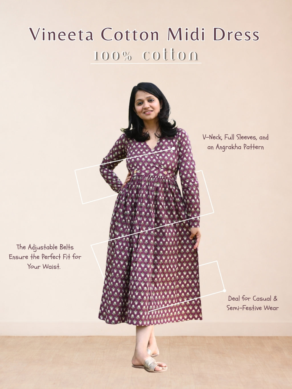 Vineeta Cotton Midi Dress