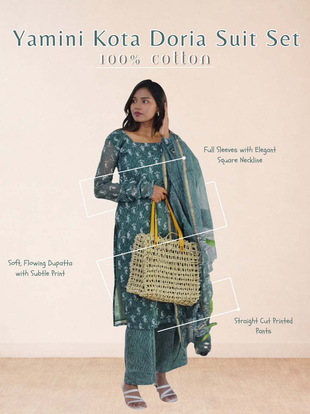 Yamini Kota Doria Suit Set