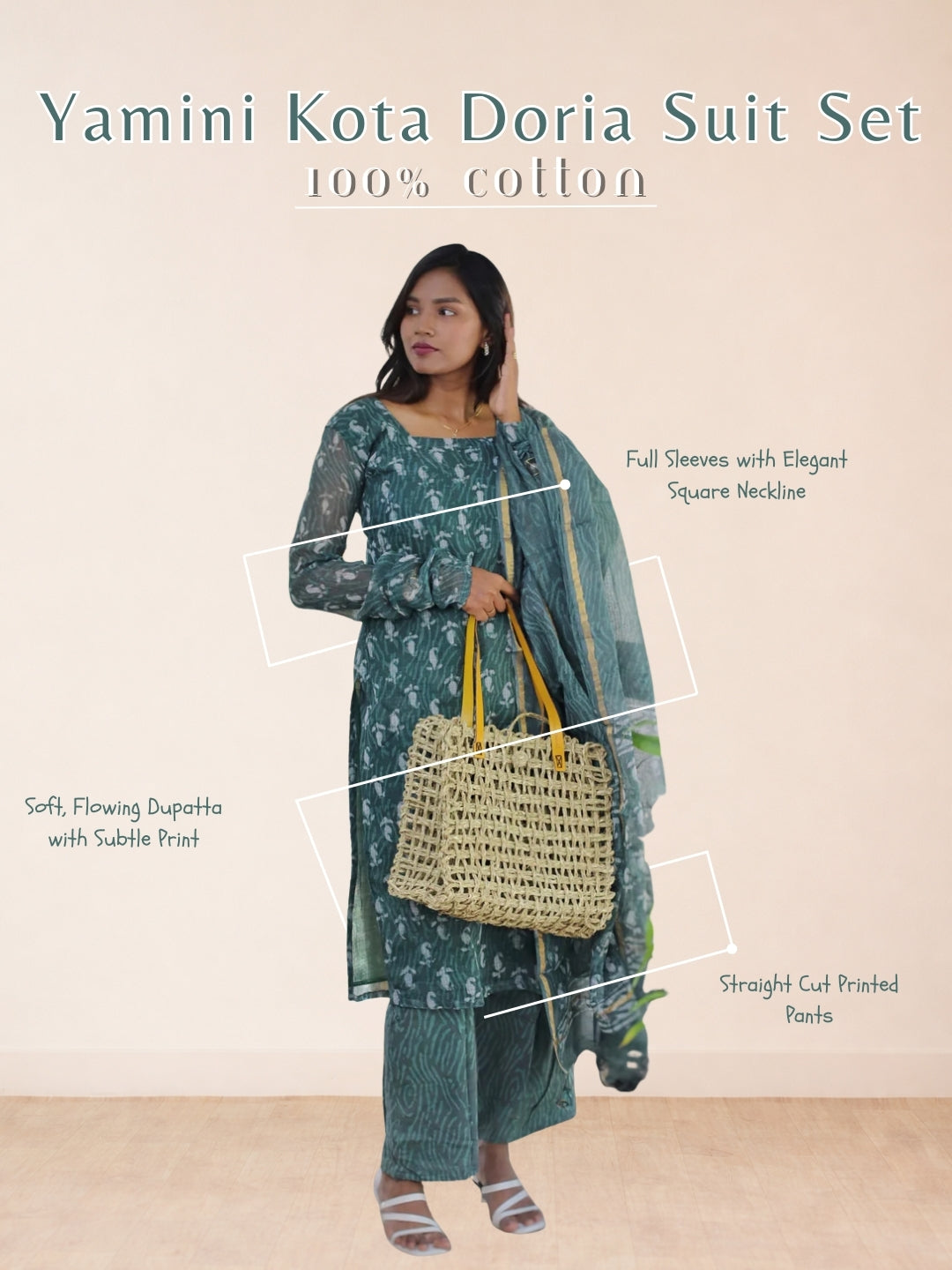 Yamini Kota Doria Suit Set