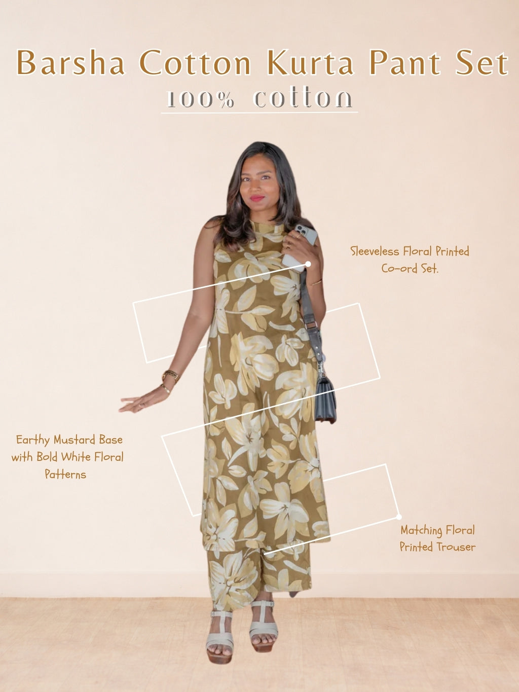 Barsha Cotton Kurta Pant Set