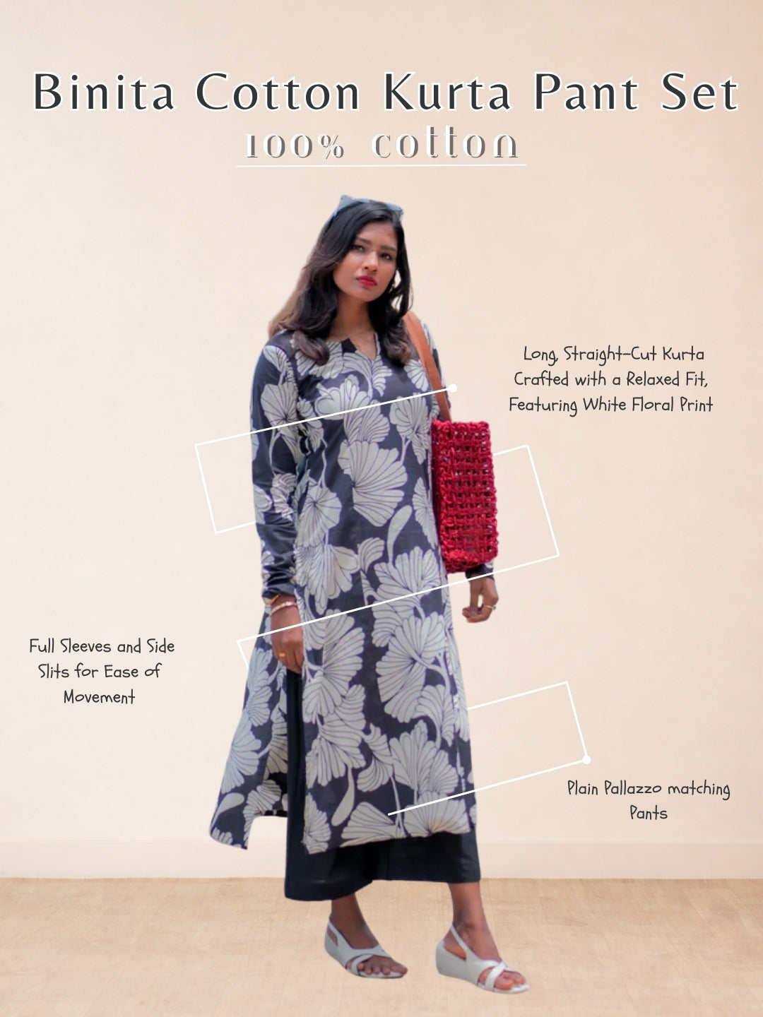 Binita Cotton Kurta Pant Set