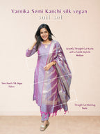 Varnika Semi Kanchi silk vegan Suit Set