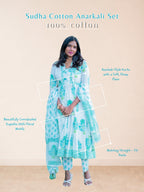 Sudha Cotton Anarkali Set