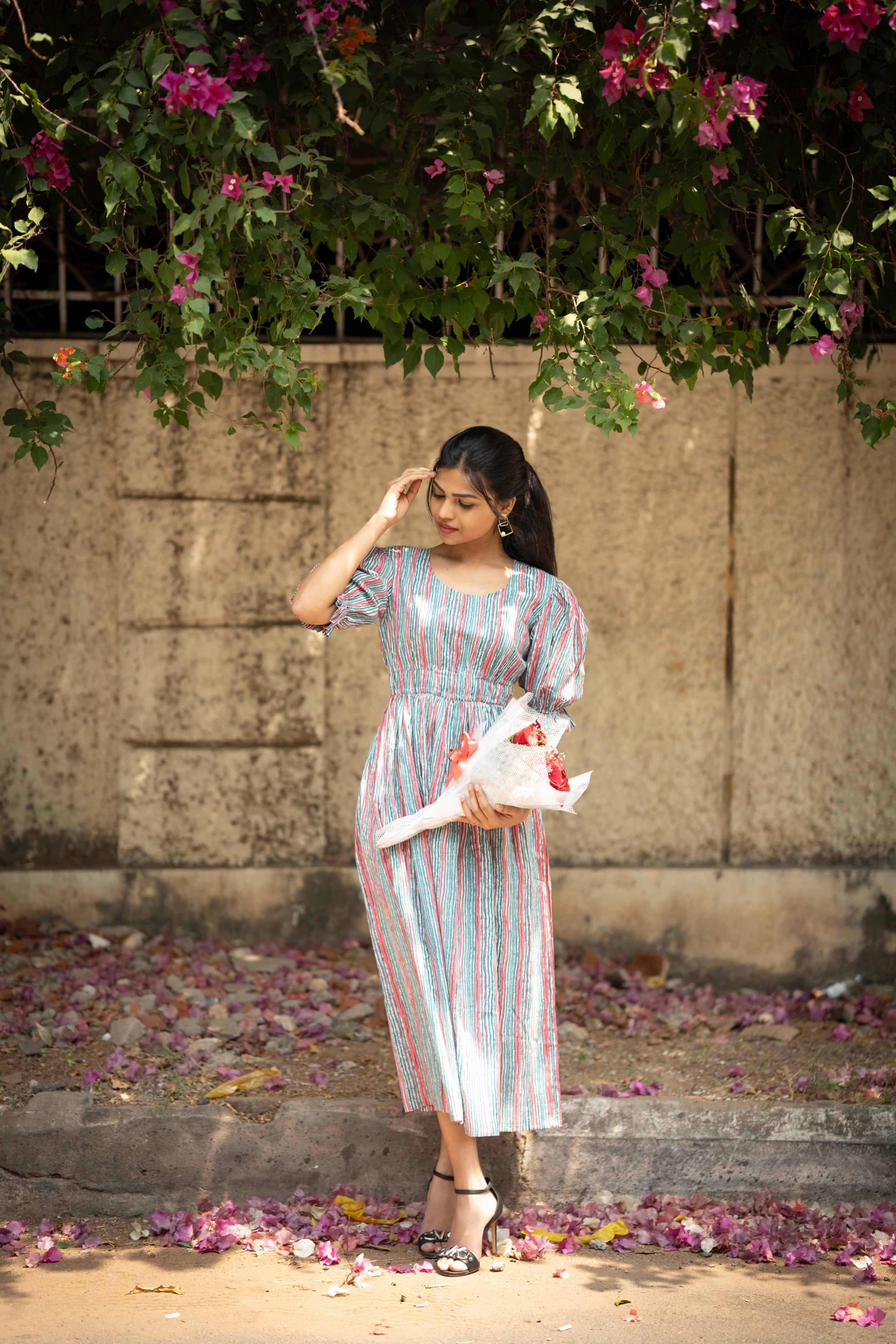 Evana Handblock Cotton Suit Set