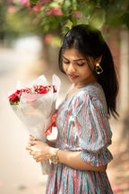 Evana Handblock Cotton Suit Set