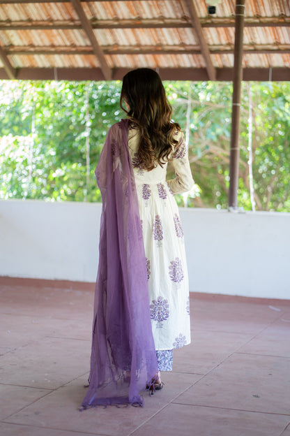 Suganya anarkali suit set - back view
